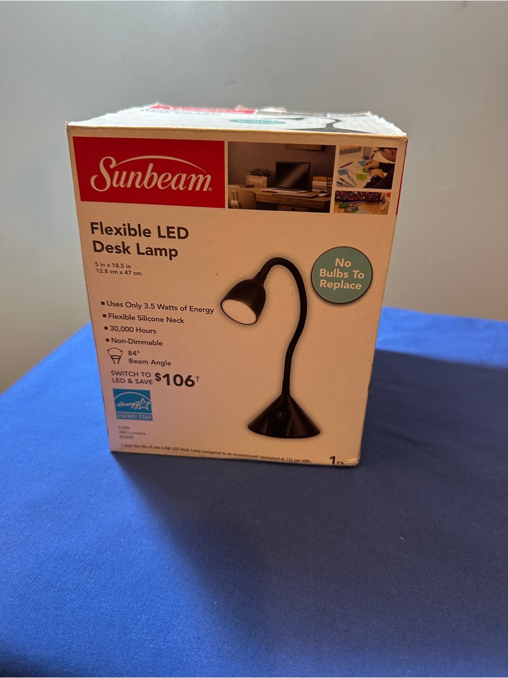 Sunbeam Flexible LED Desk Lamp - Black